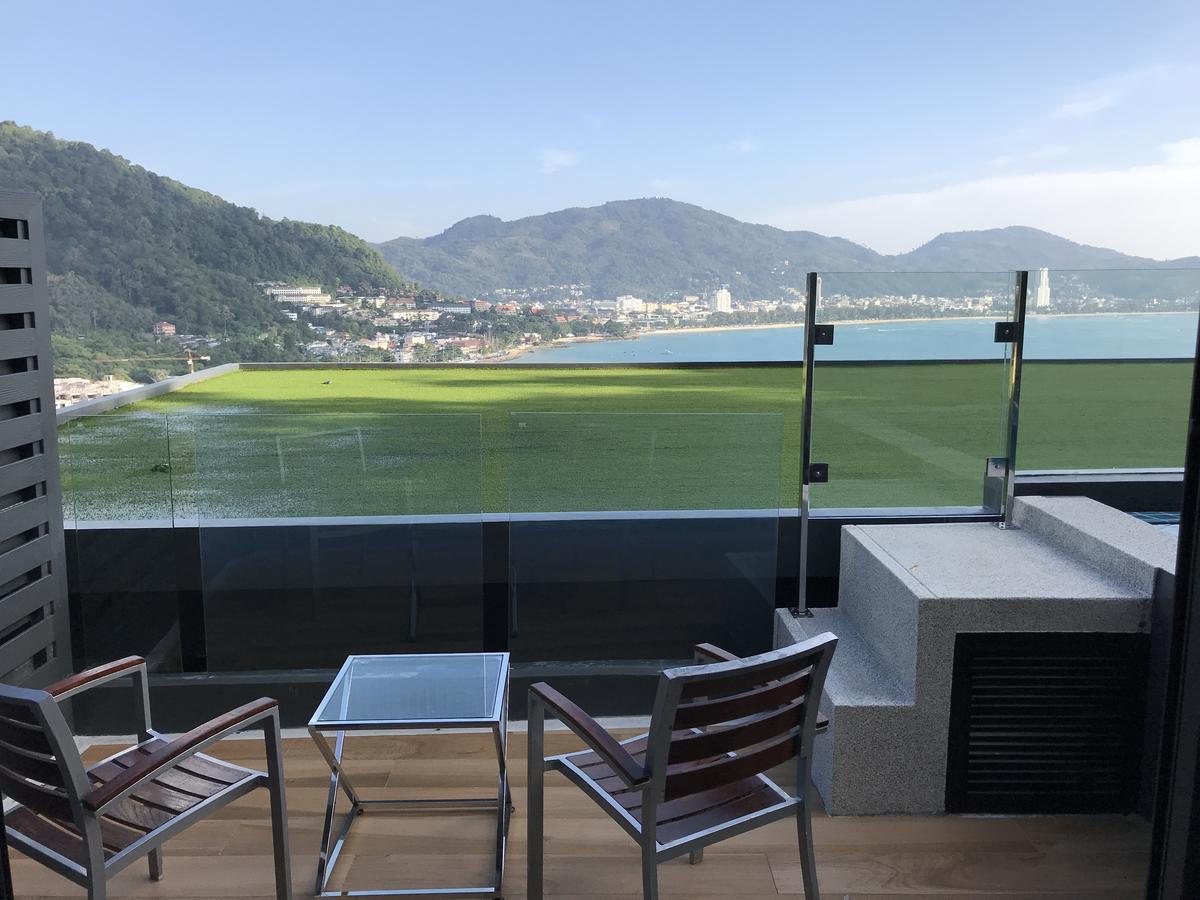 Indochine Resort And Villas - Sha Extra Plus Patong Bagian luar foto View of the South China Sea from the balcony of a suite at the hotel